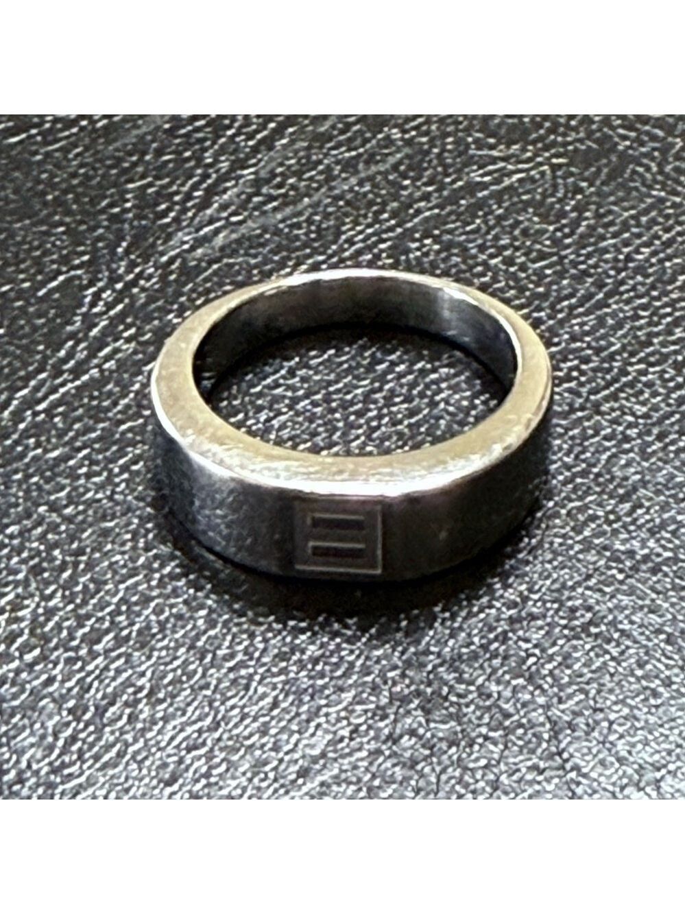 Vintage Y2K Stainless Steel Human Rights Campaign Ring Size 9